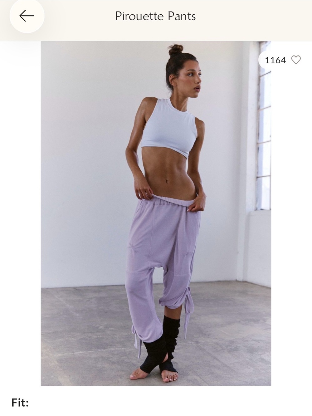 FP Movement Pirouette Pants in Lavender Dust